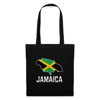 Fier drapeau jamaïcain jamaïcain - Sac en tissu - noir - Devant