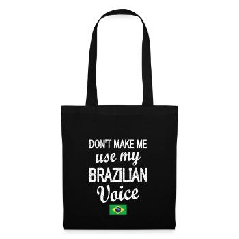 Brasilianer Brasilien Brasilianische Wurzeln - Stoffbeutel - Schwarz - Vorne