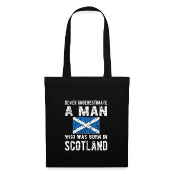 Proud Scotsman Scotland Scottish Flag - Tote Bag - black - Front