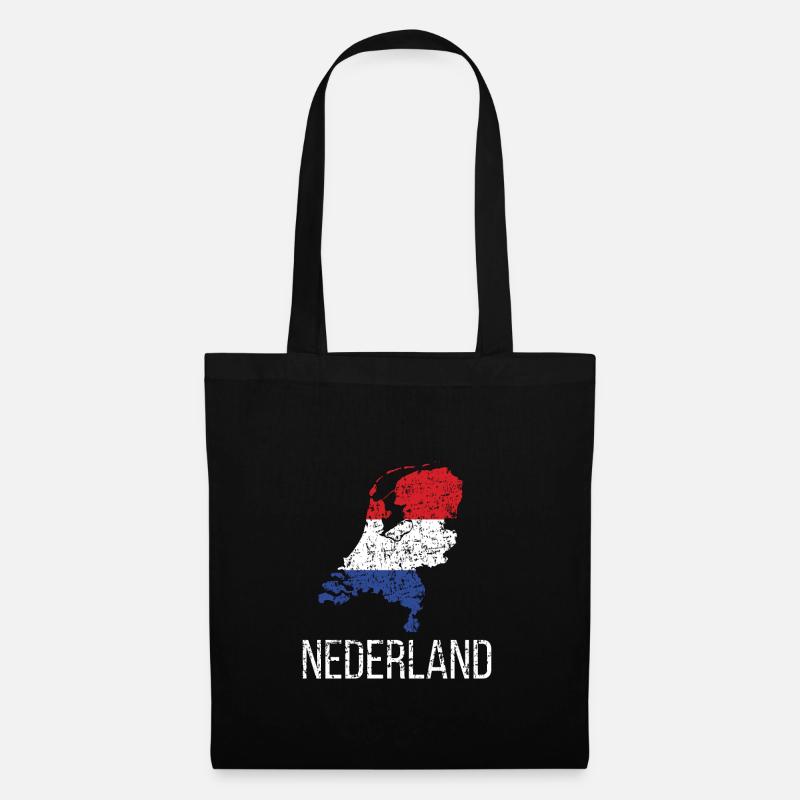 Dutch Netherlands Dutch roots - Tote Bag - black