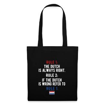 Pays-Bas néerlandais Racines néerlandaises - Sac en tissu - noir - Devant