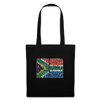 South Africa Flag South African South Africa Roots - Tote Bag - black - Front