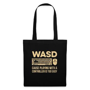 WASD-Gaming-Design für einen PC-Gamer - Stoffbeutel - Schwarz - Vorne