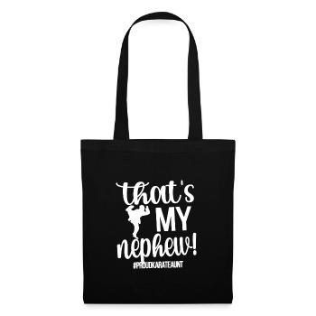 Meilleur cadeau de tante de karaté Tante fière de karaté - Sac en tissu - noir - Devant