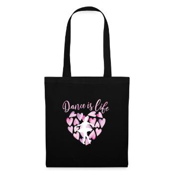 Cadeau de danseuse de ballet ballerine danseuse de ballet - Sac en tissu - noir - Devant