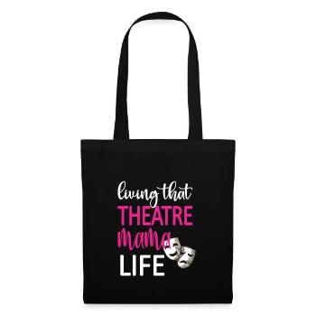 Fière maman de théâtre Acteur de théâtre maman - Sac en tissu - noir - Devant