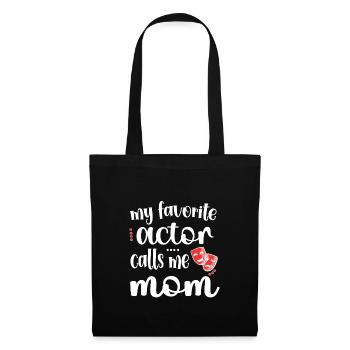 Théâtre Maman d’une Mère Actrice de Théâtre - Sac en tissu - noir - Devant