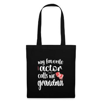 Proud Theatre Grandma Theatre Actor Grandmother - Tote Bag - black - Front