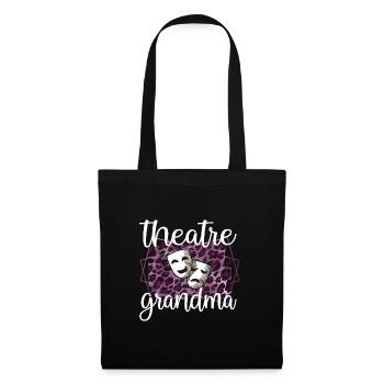 Fière Théâtre Grand-mère Théâtre Acteur Grand-mère - Sac en tissu - noir - Devant
