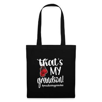 Boxoma fier boxe grand-mère boxeur grand-mère cadeau - Sac en tissu - noir - Devant