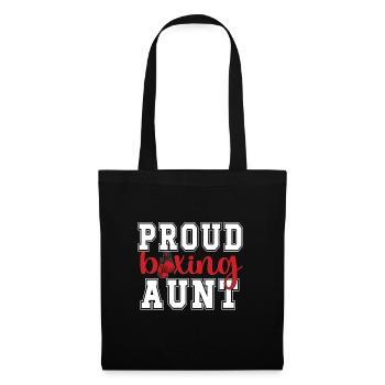 Boxe Tante Fière Boxe Tante Par Boxer Tante Cadeau - Sac en tissu - noir - Devant