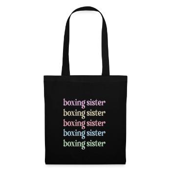 Boxe Sœur Fière Boxe Sœur Boxer Cadeau - Sac en tissu - noir - Devant
