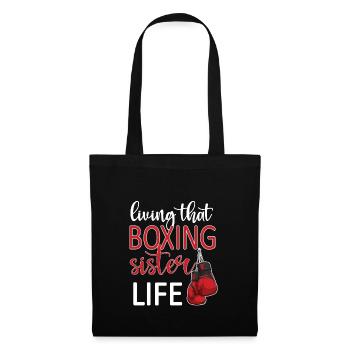 Boxe Sœur Fière Boxe Sœur Boxer Cadeau - Sac en tissu - noir - Devant