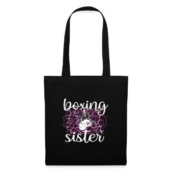 Boxe Sœur Fière Boxe Sœur Boxer Cadeau - Sac en tissu - noir - Devant