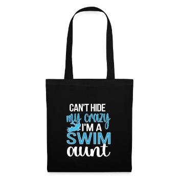 Best Swimming Aunt Aunt Swimmer Swimming Aunt - Tote Bag - black - Front
