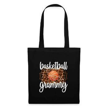 Grammy Oma Von Basketballspieler Basketball Grammy - Stoffbeutel - Schwarz - Vorne