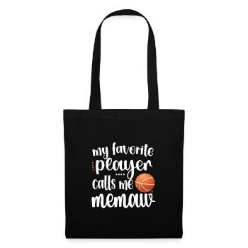 Memaw Grandma Of Basketball Player Basketball Memaw - Tote Bag - black - Front