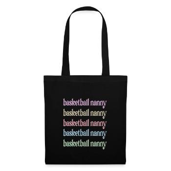 Nanny Grandma Of Basketball Player Basketball Nanny - Tote Bag - black - Front