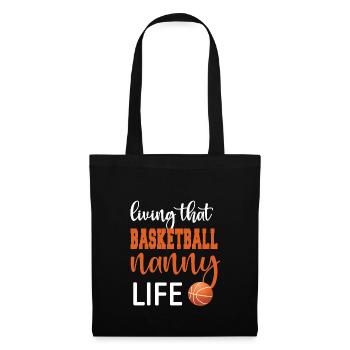 Nanny Grandma Of Basketball Player Basketball Nanny - Tote Bag - black - Front
