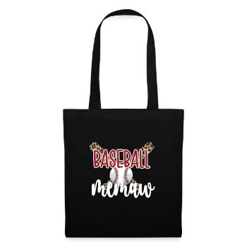 Memaw Grandma Of a Baseball Player Baseball Memaw - Tote Bag - black - Front