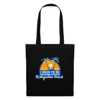 I Need To Be Seahabilitated St Augustine Beach - Tote Bag - black - Front