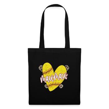 Mawmaw grand-mère d'un joueur de softball Mawmaw de softball - Sac en tissu - noir - Devant