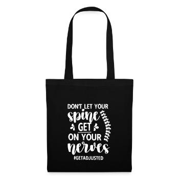 Chiropraticien Chiropraticien Chiropraticien - Sac en tissu - noir - Devant