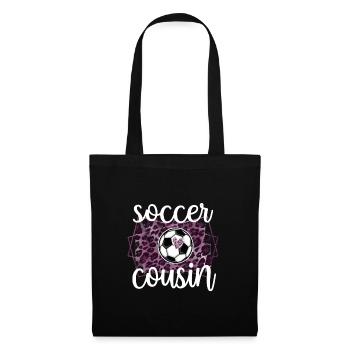 Best Soccer Cousin Of A Soccer Player Cousin Gift - Stoffbeutel - Schwarz - Vorne