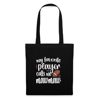 Mawmaw football grand-mère du joueur de football Mawmaw - Sac en tissu - noir - Devant
