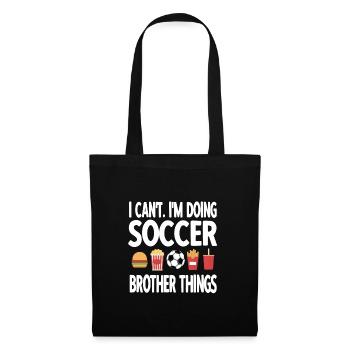 Proud football brother of a football player - Tote Bag - black - Front