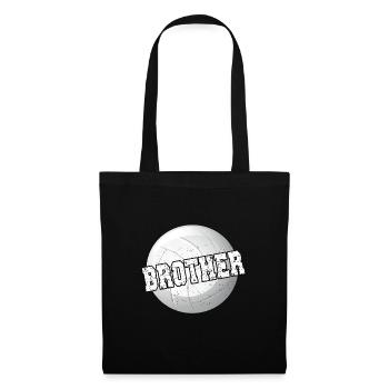 Proud volleyball brother Volleyball player brother - Tote Bag - black - Front