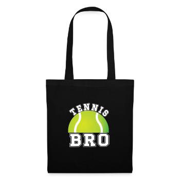 Fier frère de tennis du joueur de tennis frère - Sac en tissu - noir - Devant