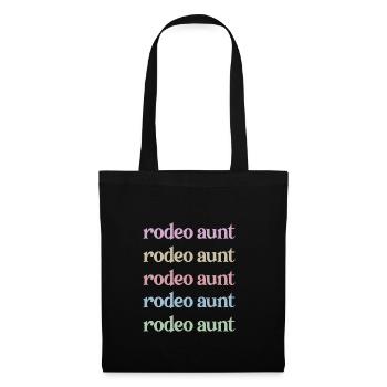 Beste Rodeo Tante Rodeo-Reiter Tante Geschenk - Stoffbeutel - Schwarz - Vorne
