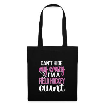 Field Hockey Aunt Of A Field Hockey Player Aunt - Tote Bag - black - Front