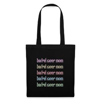 Barrel Racing Mère Cadeau Barrel Racing Mama - Sac en tissu - noir - Devant