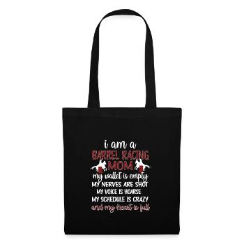 Meilleur Barrel Racing Mère Barrel Racer Mama Cadeau - Sac en tissu - noir - Devant