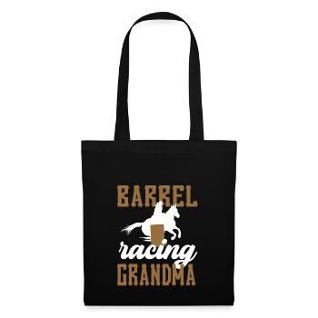 Barrel Racing Grand-mère Cadeau Barrel Racing Grand-mère - Sac en tissu - noir - Devant