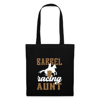 Barrel Racing Tante Cadeau Barrel Racing Tante - Sac en tissu - noir - Devant