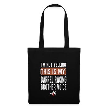 Barrel Racing Brother Barrel Racing Brother Cadeau - Sac en tissu - noir - Devant