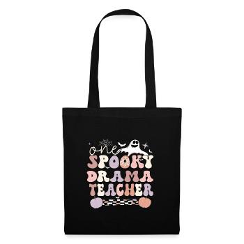Drama Teacher Halloween Drama Teaching Gifts - Stoffbeutel - Schwarz - Vorne