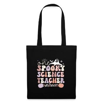 Professeur de sciences Halloween Cadeau d’enseignement des sciences - Sac en tissu - noir - Devant