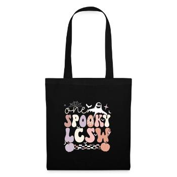 LCSW Licensed Clinical Social Worker Halloween - Stoffbeutel - Schwarz - Vorne