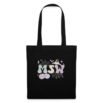 MSW Master Of Social Work Halloween Social Worker - Tote Bag - black - Front