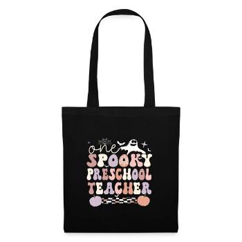 Preschool Teacher Halloween Pre-K Teacher Gifts - Stoffbeutel - Schwarz - Vorne