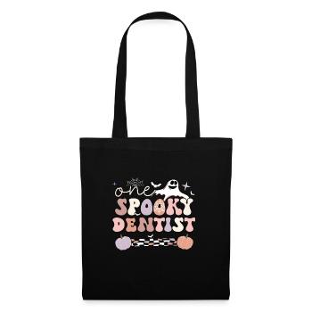 Dentiste Cadeau Dentiste Dentaire Dentiste Halloween - Sac en tissu - noir - Devant