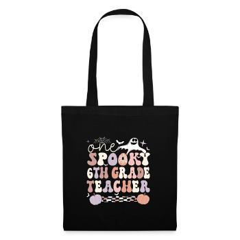 6th Grade Teacher Halloween Sixth Grade Crew - Tote Bag - black - Front
