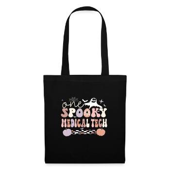 Medical Tech Halloween Med Lab Technologist Cadeaux - Sac en tissu - noir - Devant