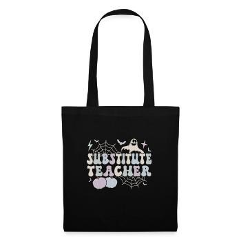 Substitute Teacher Halloween School Sub Teacher - Tote Bag - black - Front