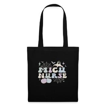 MICU Infirmière Unité de soins intensifs médicaux Halloween - Sac en tissu - noir - Devant