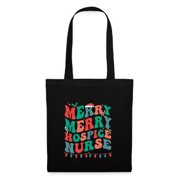 Hospice Nurse Christmas Hospice Nursing Xmas Gifts - Tote Bag - black - Front